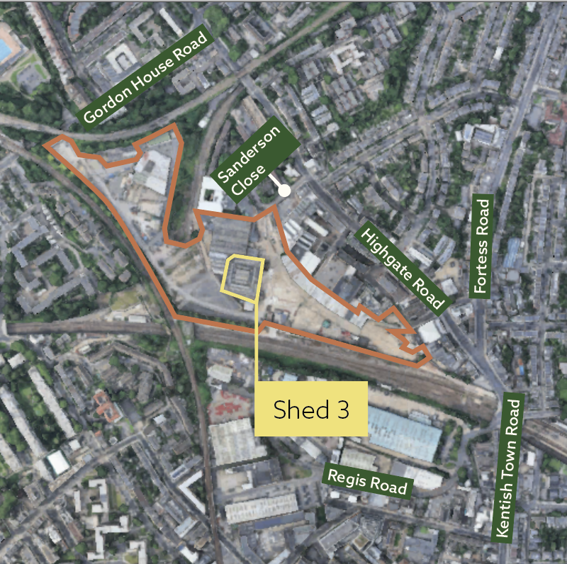Shed 3 site map